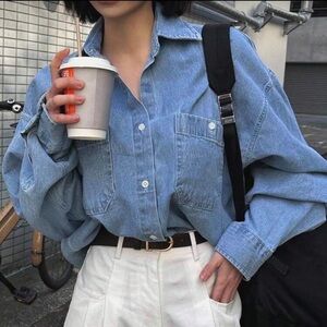 Casual Blue Denim Shirt